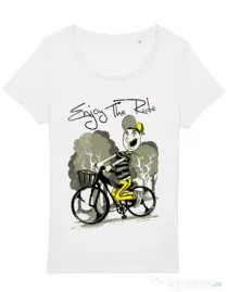 Tricou STANLEY STELLA dama Enjoy the ride Alb