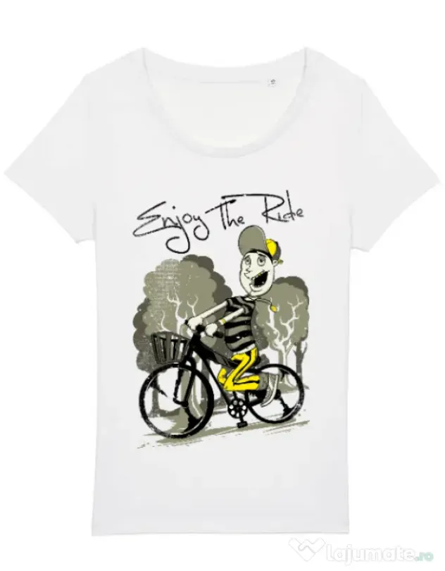 Tricou STANLEY STELLA dama Enjoy the ride Alb