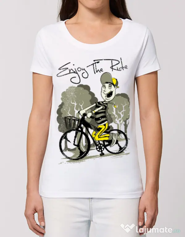 Tricou STANLEY STELLA dama Enjoy the ride Alb