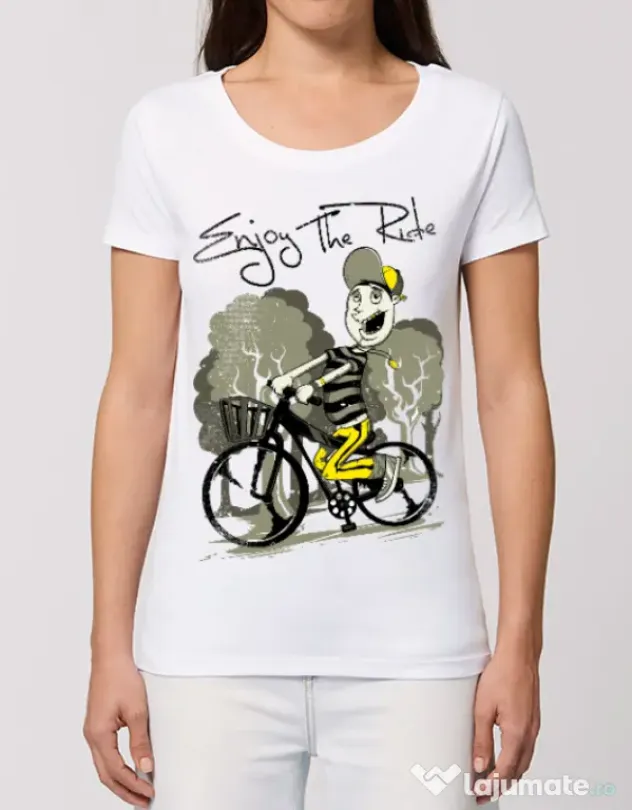 Tricou STANLEY STELLA dama Enjoy the ride Alb