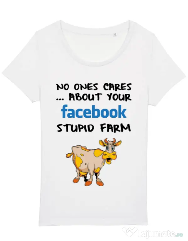 Tricou STANLEY STELLA dama Stupid farm Alb