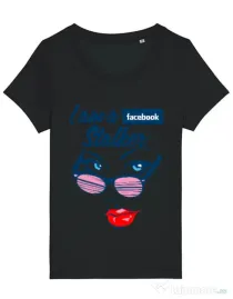 Tricou STANLEY STELLA dama Facebook stalker Negru