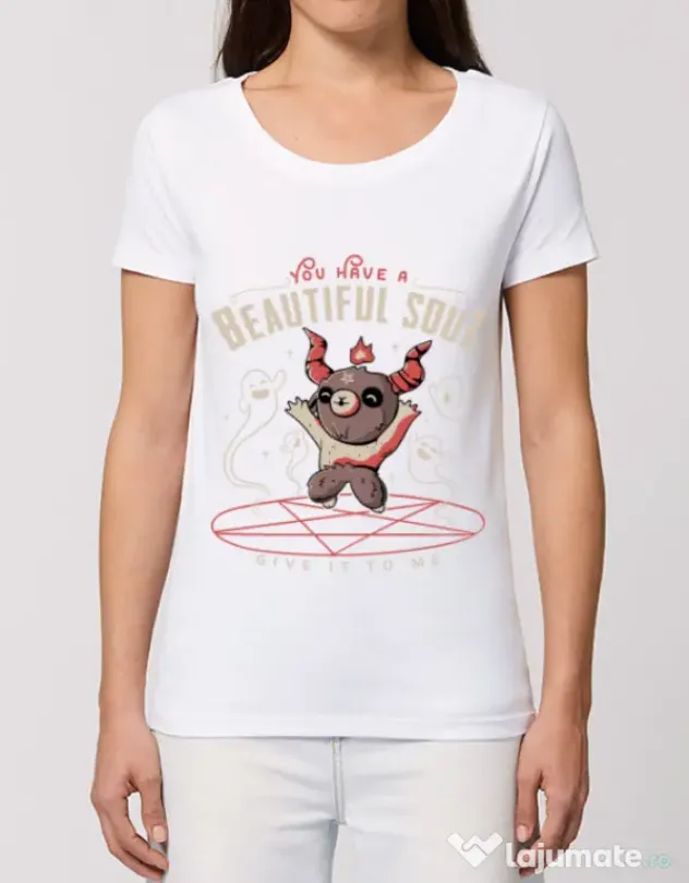 Tricou STANLEY STELLA dama Beautiful soul Alb