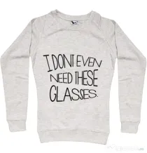 Bluza ADLER dama I dont need glasses Migdala melanj