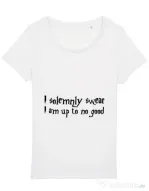 Tricou STANLEY STELLA dama I solemnly swear Alb