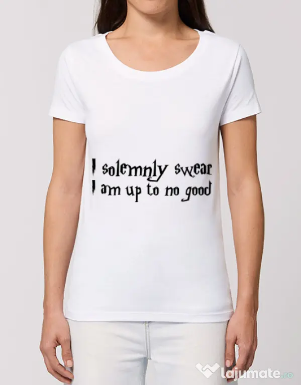 Tricou STANLEY STELLA dama I solemnly swear Alb