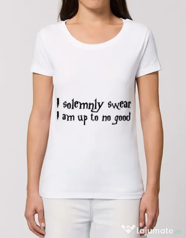 Tricou STANLEY STELLA dama I solemnly swear Alb