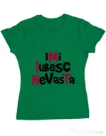 Tricou ADLER dama Imi iubesc nevasta Verde mediu