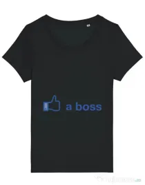Tricou STANLEY STELLA dama Like a boss Facebook Negru