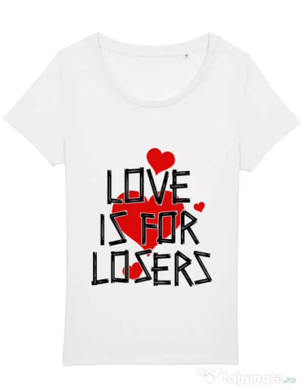 Tricou STANLEY STELLA dama Love is for losers Alb