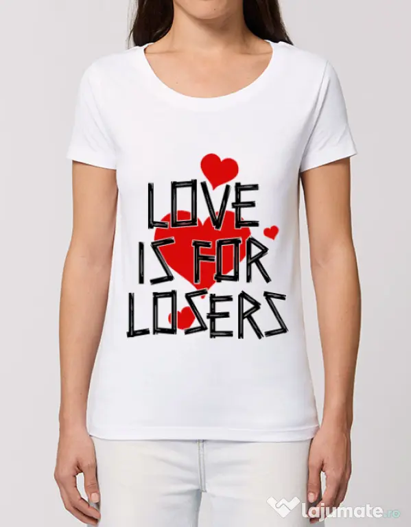 Tricou STANLEY STELLA dama Love is for losers Alb