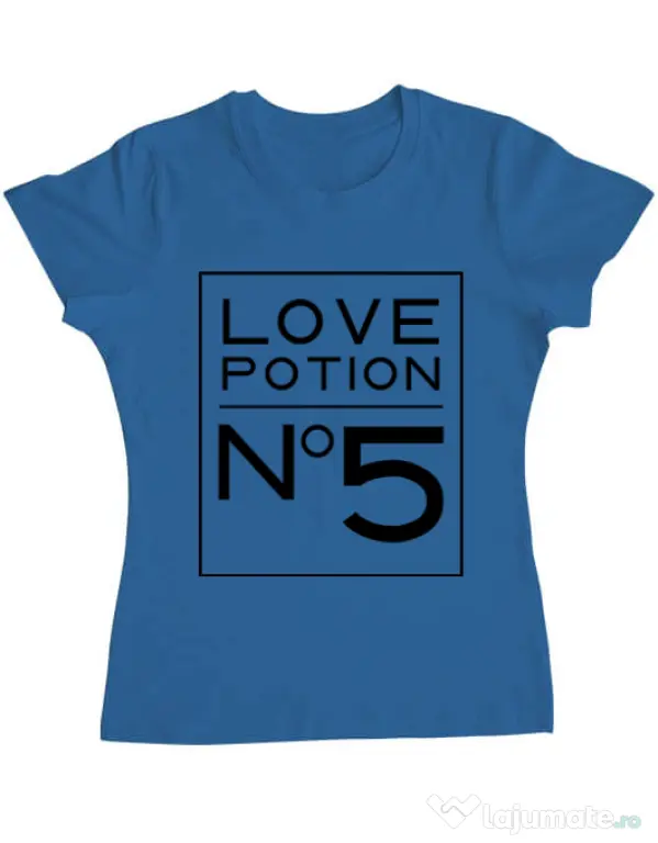 Tricou ADLER dama Love potion Albastru azuriu