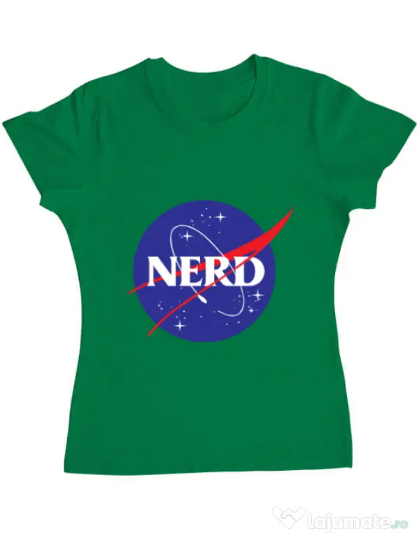 Tricou ADLER dama Nerd Verde mediu