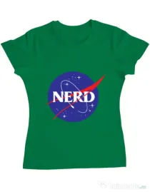 Tricou ADLER dama Nerd Verde mediu
