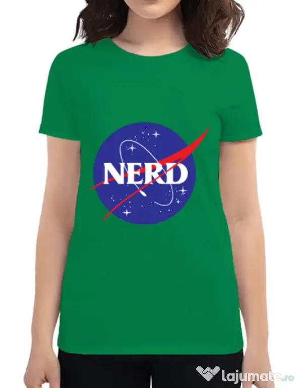Tricou ADLER dama Nerd Verde mediu