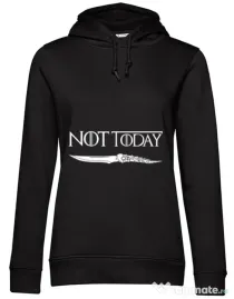 Hoodie dama cu gluga Not today Negru
