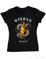 Tricou ADLER dama Wicked wild Negru