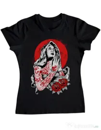 Tricou ADLER dama Virgin Mary Negru