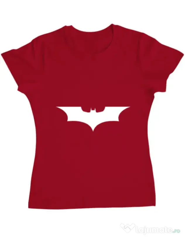 Tricou ADLER dama Dark knight Rosu