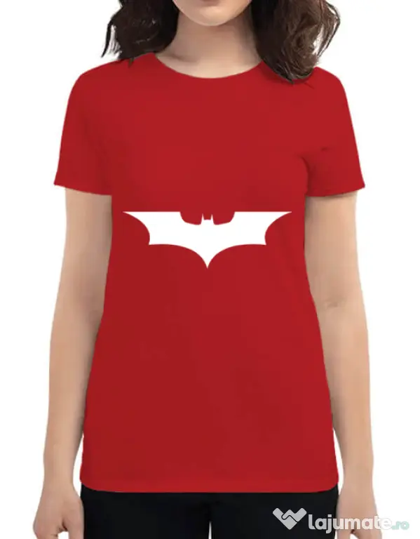 Tricou ADLER dama Dark knight Rosu