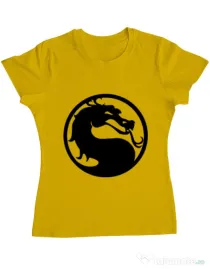 Tricou ADLER dama Kombat time Galben