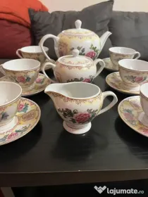 Serviciu complet ceai/cafea porțelan chinezesc vintage, anii '60 – 15 piese
