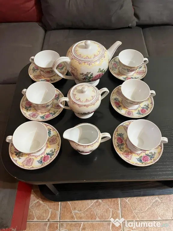 Serviciu complet ceai/cafea porțelan chinezesc vintage, anii '60 – 15 piese