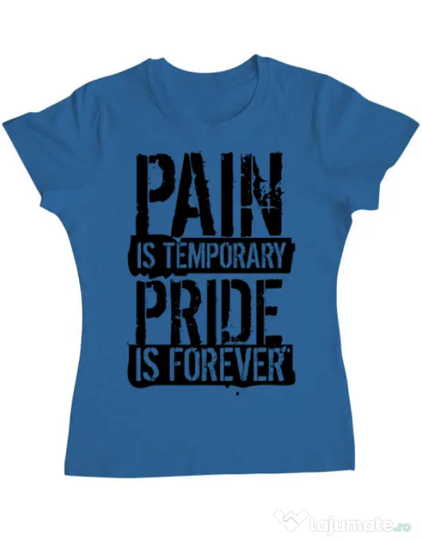 Tricou ADLER dama Pain and pride Albastru azuriu