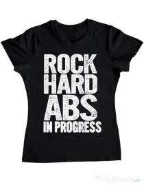 Tricou ADLER dama Rock hard abs Negru