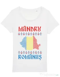 Tricou STANLEY STELLA dama Mandru romanas Alb