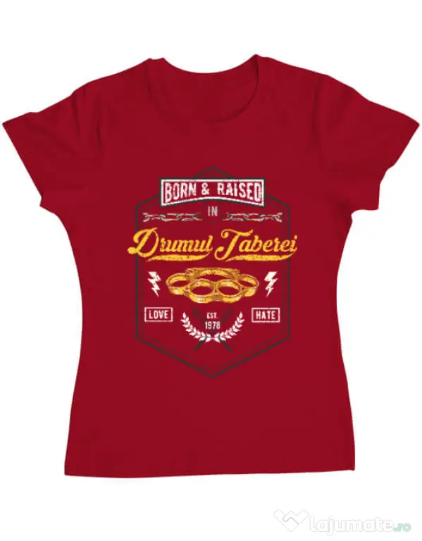 Tricou ADLER dama Drumul taberei Rosu