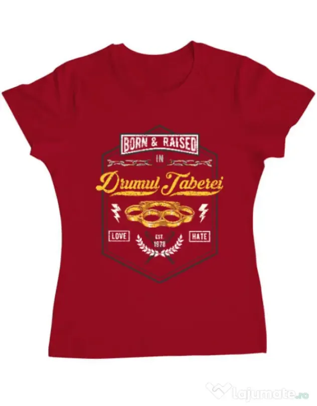 Tricou ADLER dama Drumul taberei Rosu
