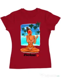 Tricou ADLER dama Weekend Rosu