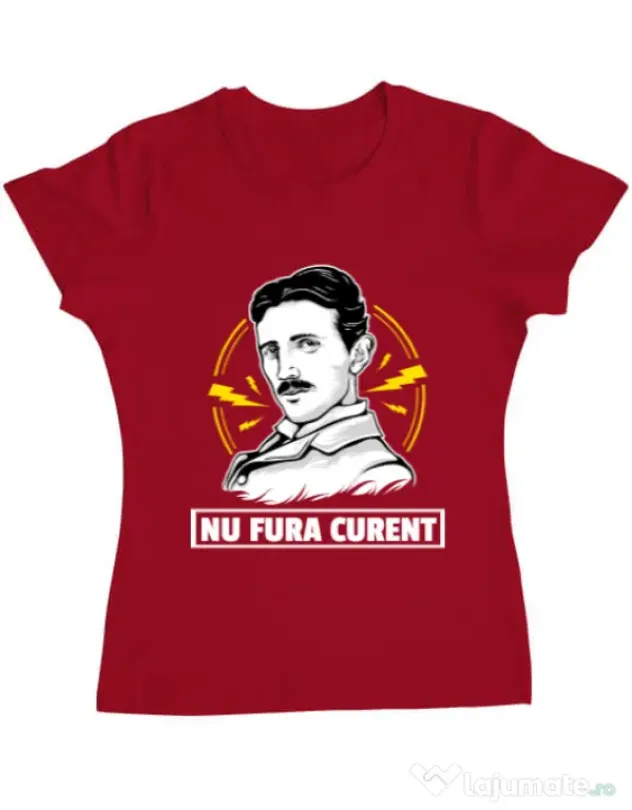 Tricou ADLER dama Nu fura curent Rosu