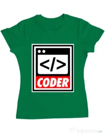 Tricou ADLER dama Coder Verde mediu