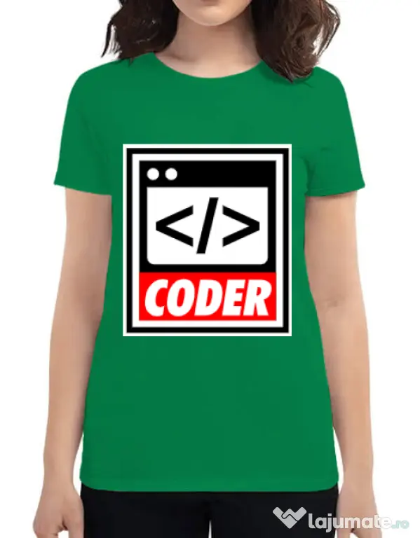 Tricou ADLER dama Coder Verde mediu