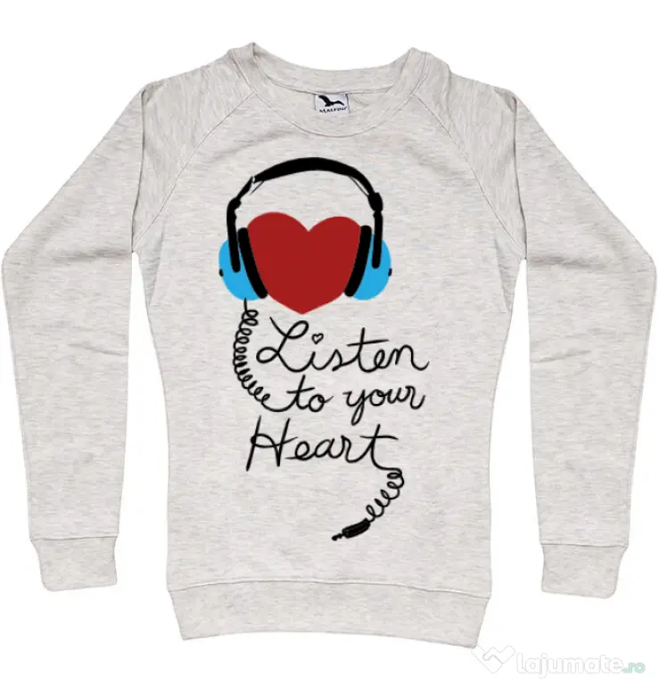 Bluza ADLER dama Listen to your heart Migdala melanj