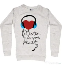 Bluza ADLER dama Listen to your heart Migdala melanj
