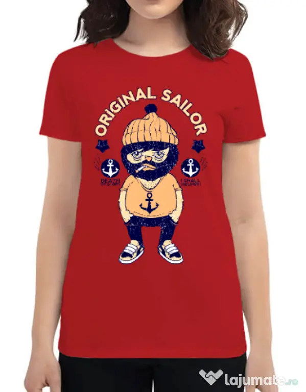 Tricou ADLER dama Original sailor Rosu