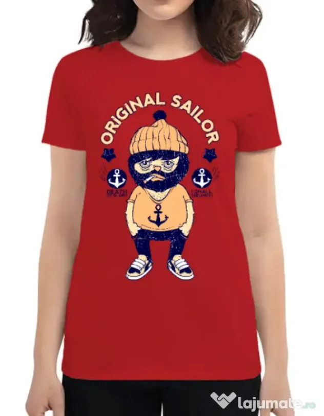 Tricou ADLER dama Original sailor Rosu