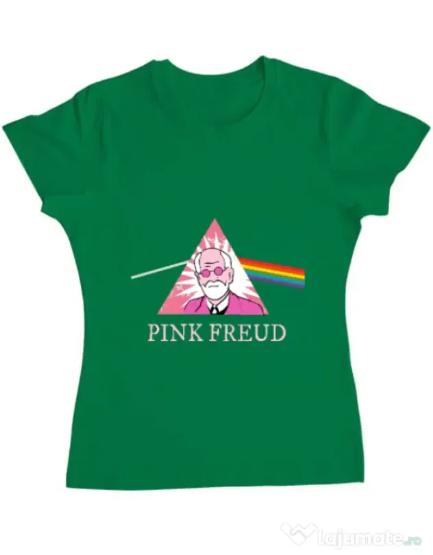 Tricou ADLER dama Pink Freud Verde mediu