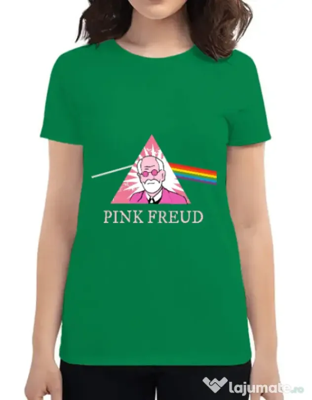 Tricou ADLER dama Pink Freud Verde mediu