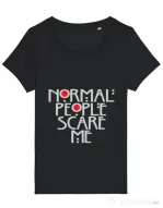 Tricou STANLEY STELLA dama Normal people scare me Negru