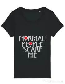 Tricou STANLEY STELLA dama Normal people scare me Negru