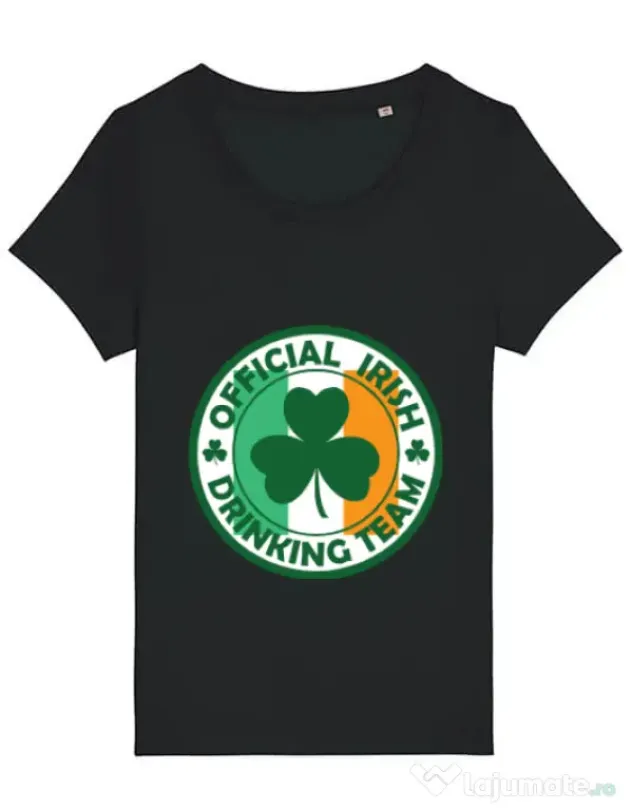 Tricou STANLEY STELLA dama Irish Drinking Team Negru