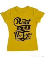 Tricou ADLER dama Read books Galben