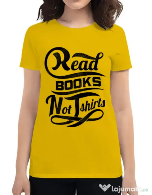 Tricou ADLER dama Read books Galben