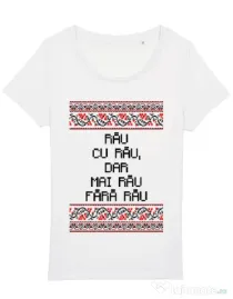 Tricou STANLEY STELLA dama Rau cu rau Alb