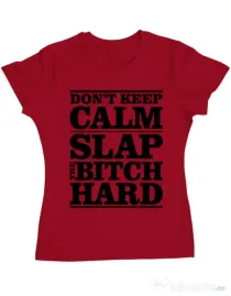Tricou ADLER dama Slap the bitch Rosu