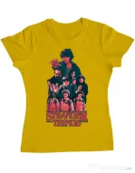 Tricou ADLER dama Stranger team Galben